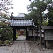 松代の寺町ある寺院