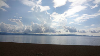 ゆっくりできる浜でした