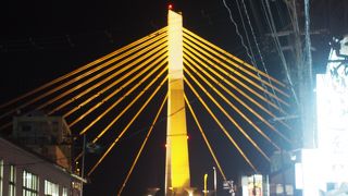 青森市街地の海岸線に