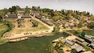 川越の町並みの模型が良い