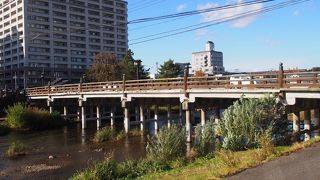 歴史的な擬宝珠があり