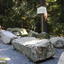 伏見城の石垣の石