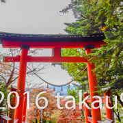 浅間公園のふもとにある神社