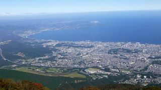 鶴見岳山上の眺望！