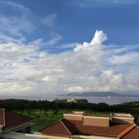 6階のベイデラックスルームテラスから