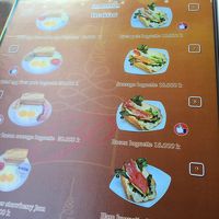 レストランのメニュー