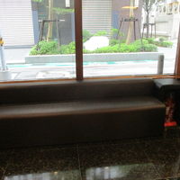 フロントの前のソファ。これだけです。