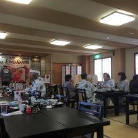 朝食会場　平日なのに賑わっています