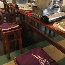 エプロンは最後に頂けます