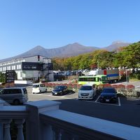 本館の１階フロント外からの眺めです