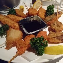 串揚げの盛り合わせ