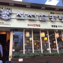 階段あがってすぐ