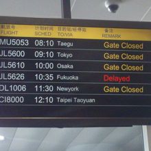 スワンナプームから必死の思いで浦東空港へ到着したとき