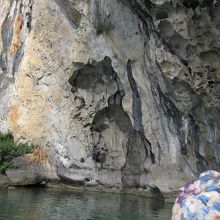 猫の形に見える岩です