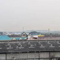 遠くに空港が見えます