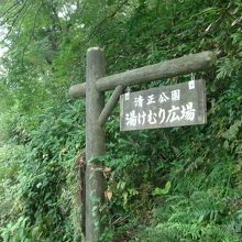 途中にある案内板