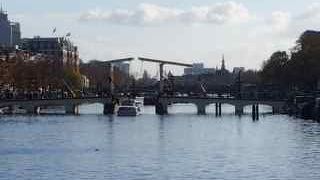 木製の白いハネ橋