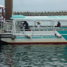 仲間川観光船はすぐ隣に係留されています