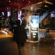 エレベーターで２０階へ。ワンフロアを階段で上がります。