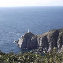 展望台から望む大瀬崎灯台