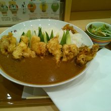 から揚げのカレー