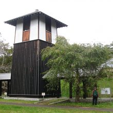 時鐘楼がある公園