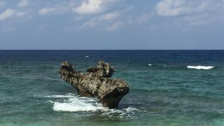 ハートロックのビーチ。