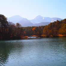 湖沼と磐梯山