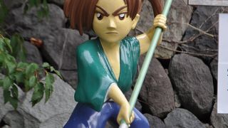 スタンプを押しながら町を散策