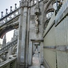 ミラノ大聖堂屋上通路