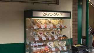 東京タワーにあるクレープ屋