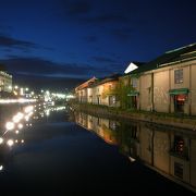 運河周辺のライトアップ