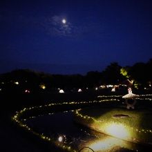 月が綺麗でした