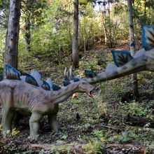 かつやまディノパーク　ステゴサウルス