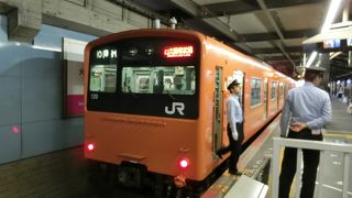 大阪から天王寺まで乗車