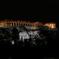 屋上から望むパルテノン神殿