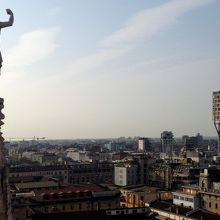 ミラノ大聖堂の屋上から