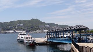 軍艦島への出発地