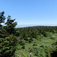 2015年、八幡平頂上展望台からの景色です。雲一つない快晴。
