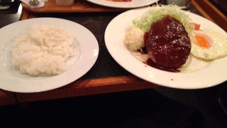 ちょっと水っぽいハンバーグ