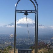 秋、足柄峠からの絶景富士