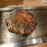 うめだ阪急レストラン街のお好み焼き屋