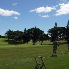 ドライビングレンジも綺麗に整備されていていた。練習ボールで感