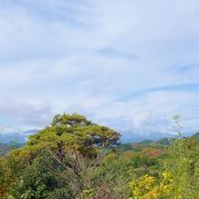 山頂にある広い展望台