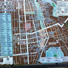 国分寺通りにあった観光ガイドマップ