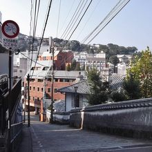 自転車通行禁止の急坂