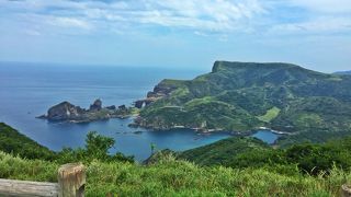 自転車で行く場合は覚悟して！国賀海岸の全景を一望できる展望台