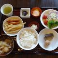 温泉とメニュー豊富な朝食