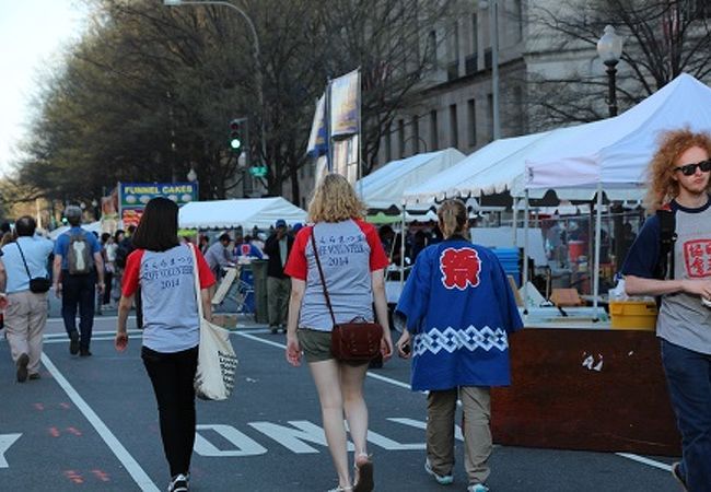 日米のかけ橋となる桜のお祭り