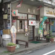 商店街の中の甘味処